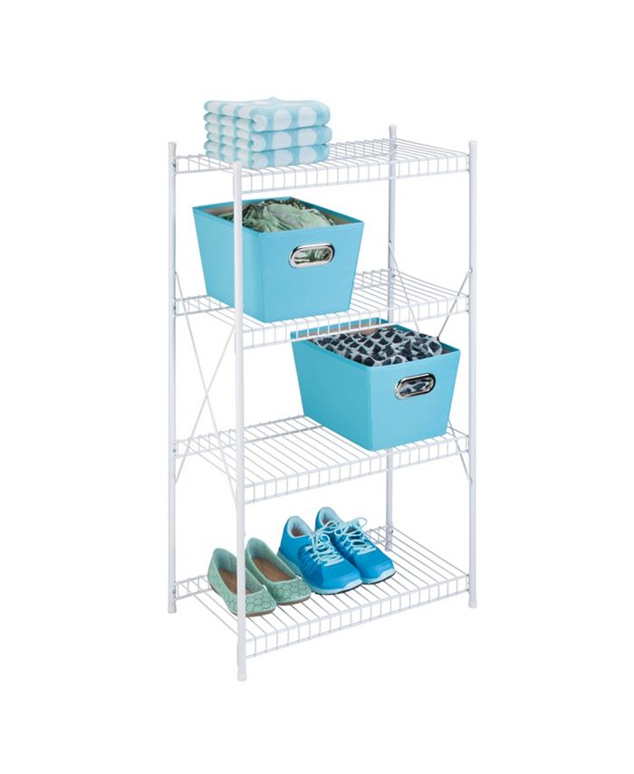 Honey Can Do 4Tier Wire Storage Shelf, White Macy's
