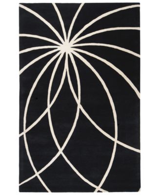 Livabliss - Forum FM-7072 Black 5' x 8' Area Rug