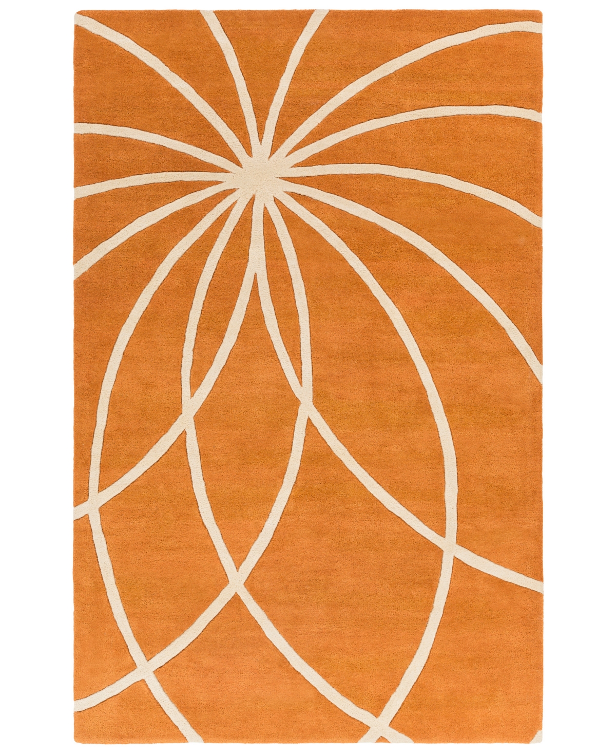 Surya Forum Fm-7175 Burnt Orange 7'6in x 9'6in Area Rug - Burnt Orange