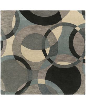 Livabliss - Forum FM-7193 Khaki 8' Square Area Rug