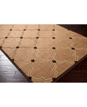 Surya - Portera PRT-1048 Dark Brown 4'7" x 6'7" Area Rug