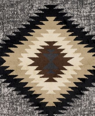 Rugs Paramount PAR-1094 Charcoal 2'2" x 7'6" Runner Area Rug