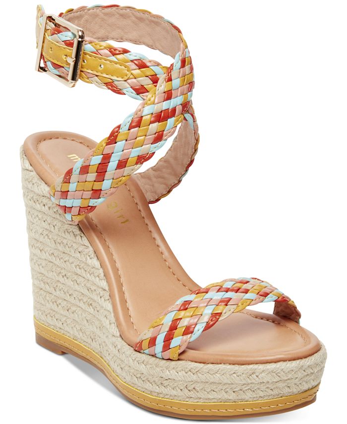 Narla woven platform wedge sandals hotsell