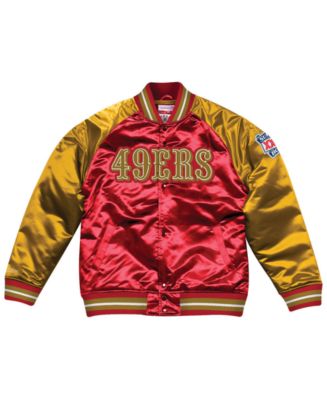 Mitchell & Ness Men's San Francisco 49ers Tough Season Satin Jacket ...