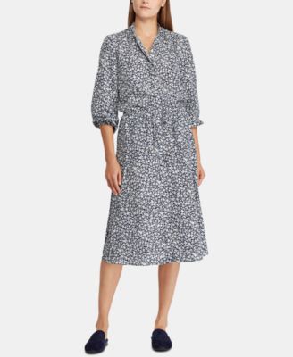 Ralph Lauren New Cream Crepe Shirtdress XS