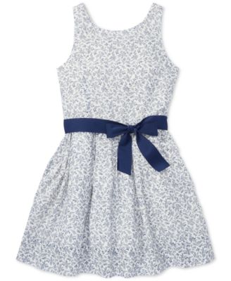 ralph lauren floral fit and flare dress