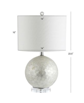 Zuri Capiz Seashell Sphere Led Table Lamp