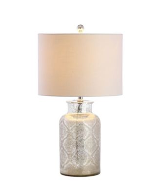 Emilia Trellis Pattern Glass Led Table Lamp