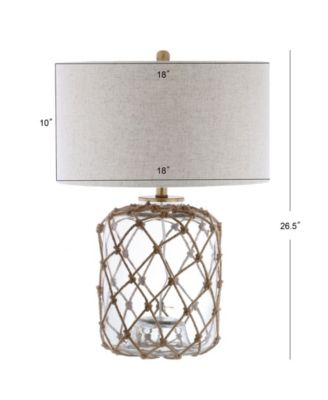 Mer Glass and Rope LED Table Lamp