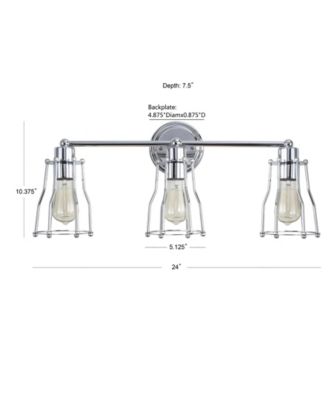 Evelyn 3-Light Metal Vanity Light