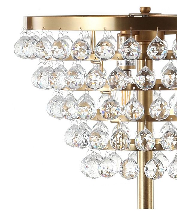 JONATHAN Y Jemma Crystal, Metal Led Floor Lamp & Reviews ...