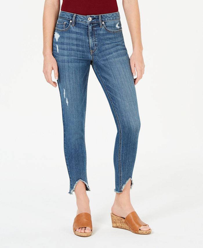 American Rag Juniors' Ripped High-Low Skinny Jeans, Created for Macy's ...