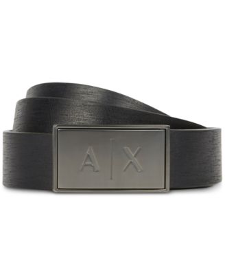 Armani Exchange Mens Logo Buckle Belt 