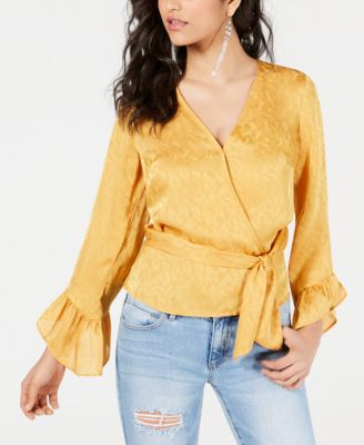 GUESS - Haidee Bell-Sleeve Wrap Top