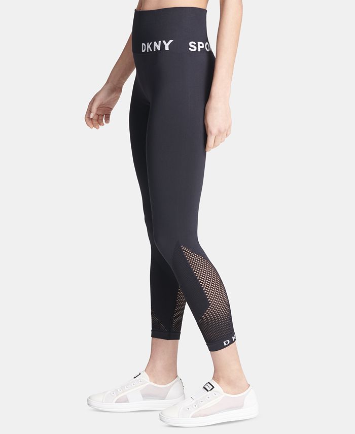 DKNY Women's Ribbed Comfort Skinsense Tights Size Tall MSRP $22 
