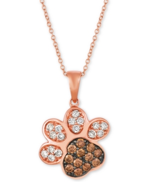 image of Le Vian Nude & Chocolate Diamond Paw Print 20