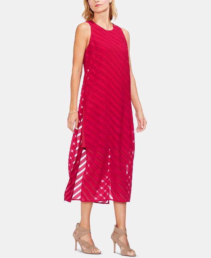 Vince Camuto Diagonal Striped Sleeveless Dress Macy s