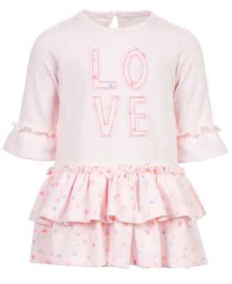 First Impressions Baby Girls Love Tiered Ruffle Dress, Created for Macy ...