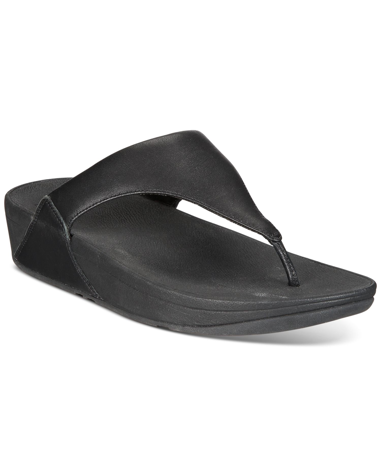 Lulu Leather Toe-Thongs Casual Sandals