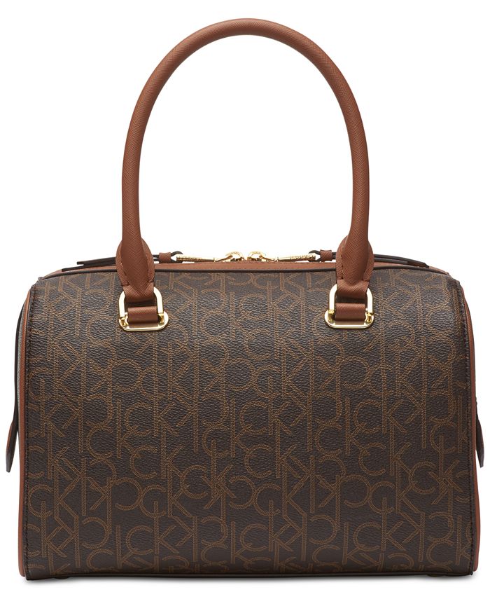 Calvin klein top mercy leather satchel