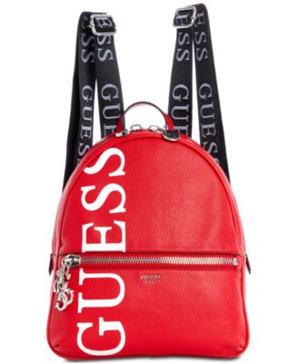 red guess backpack purse