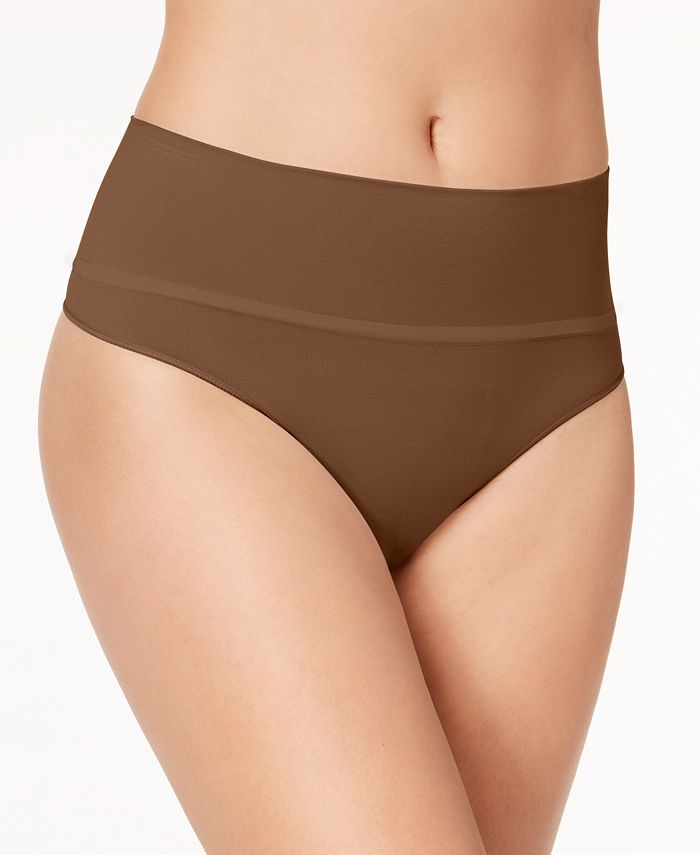 Spanx everyday shaping thong in brown