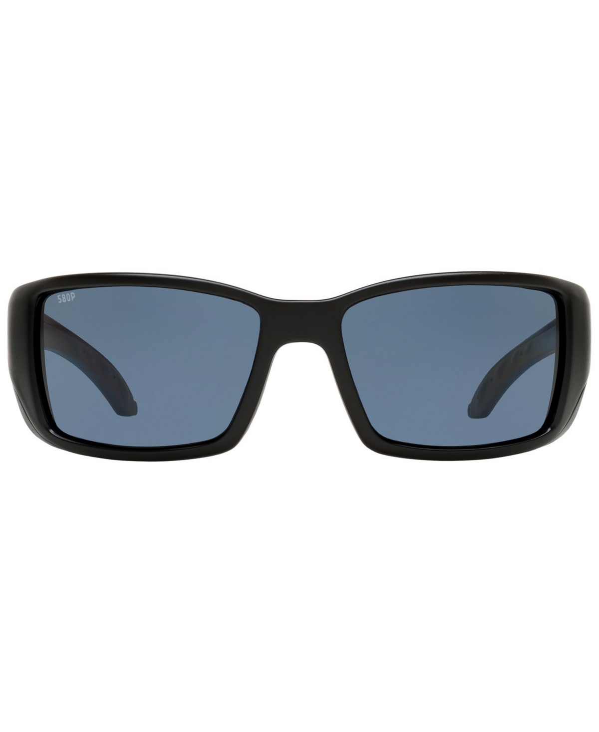 Shop Costa Del Mar Polarized Sunglasses, Blackfin Polarized 60p In Black Matte,grey