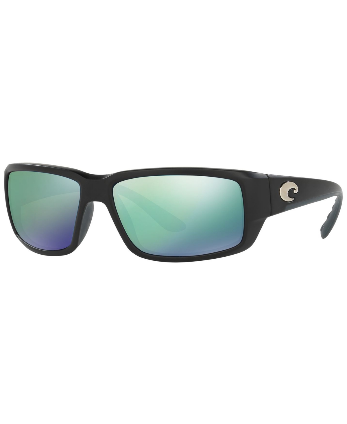 Shop Costa Del Mar Men's Polarized Sunglasses, Fantail In Black,blue Mirror