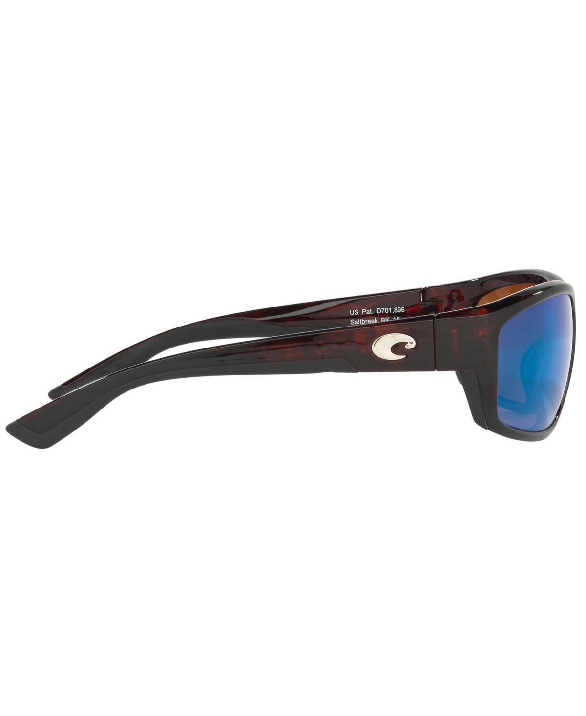 Costa Del Mar Polarized Sunglasses, Saltbreak 65p In Tortoise,green Mirror Polar