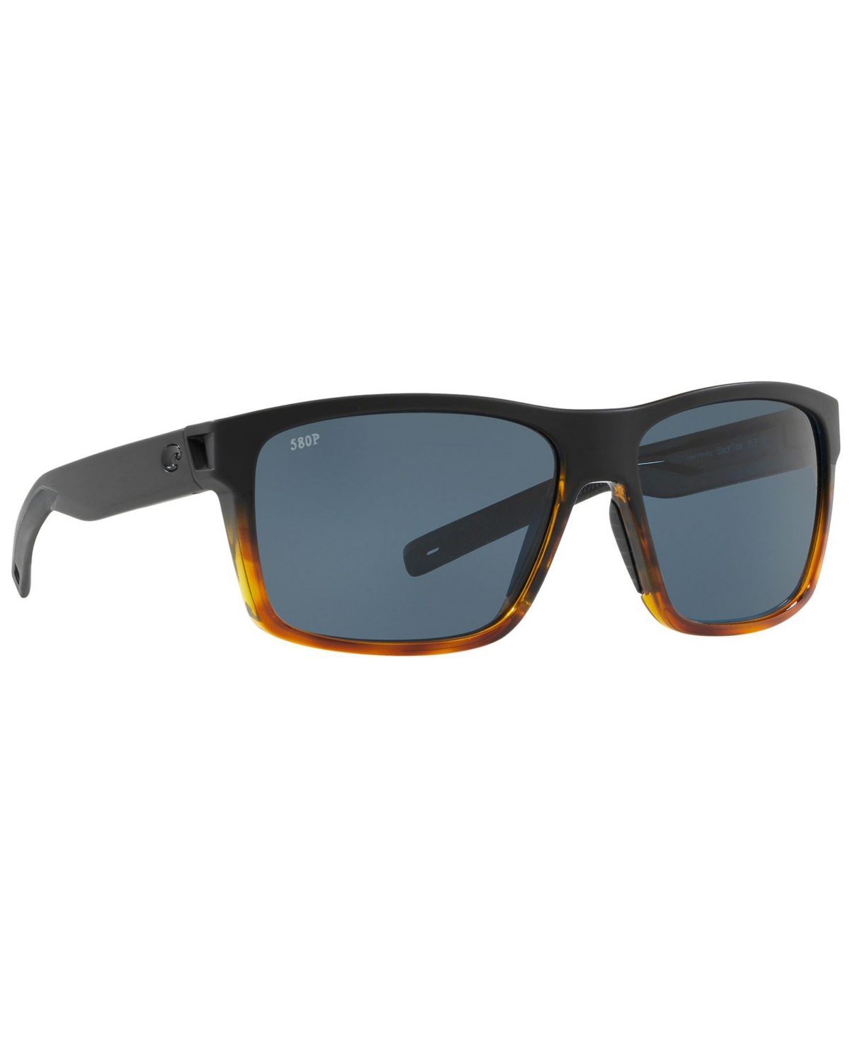 Shop Costa Del Mar Polarized Sunglasses, Slack Tide 60 In Black Tortoise,grey Polar