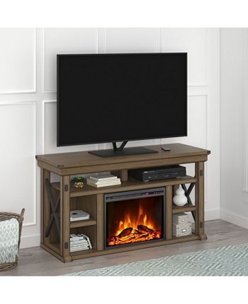 Ameriwood Home - Broadmore 60 Inch Fireplace TV Stand
