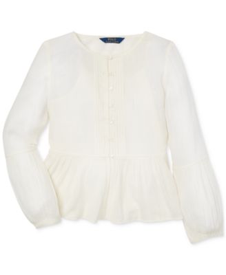 Polo Ralph Lauren - Little Girls Gauze Boho Top