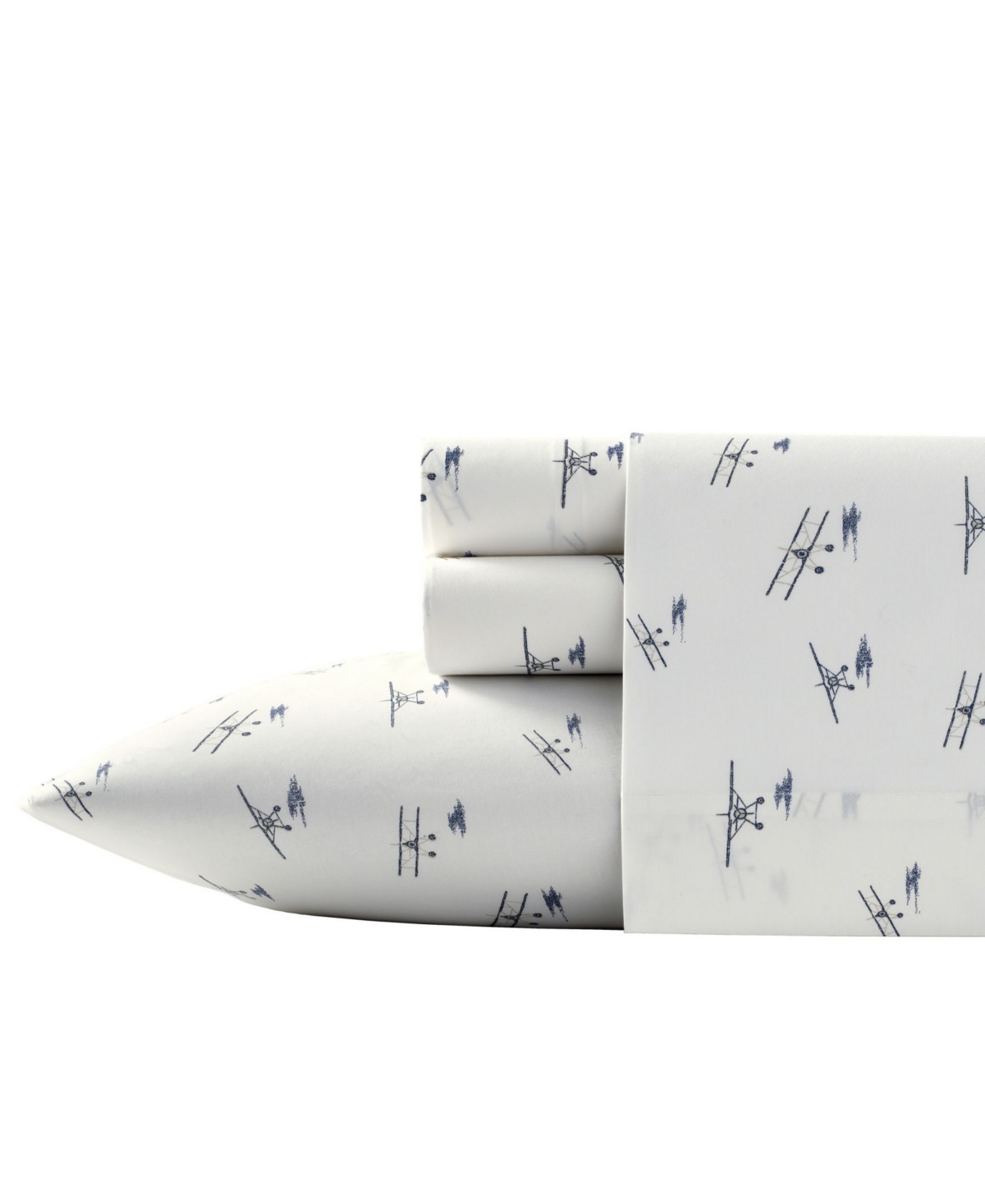 Eddie Bauer Cascade Camping Twin Sheet Set Bedding In Sea Planes