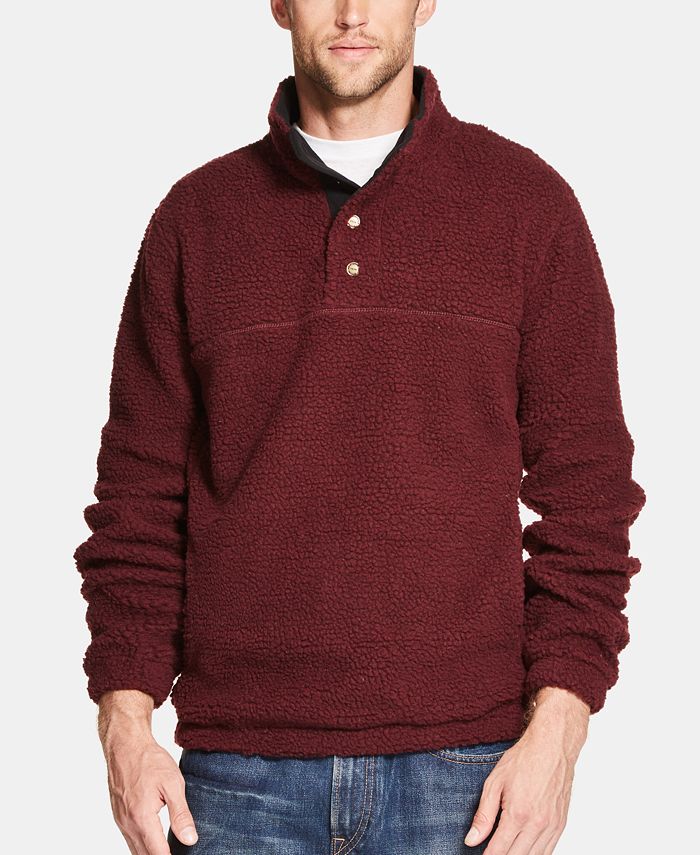 Weatherproof Vintage Men's 1/2 Button Mock Snap Sweater - Macy's