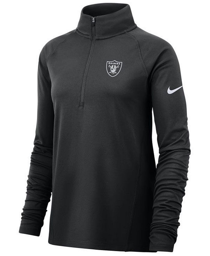 Nike Women's Oakland Raiders Half-Zip Core Element Pullover - Macy's
