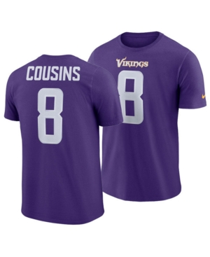 Nike Men's Kirk Cousins Minnesota Vikings Pride Name and Number Wordmark T-Shirt