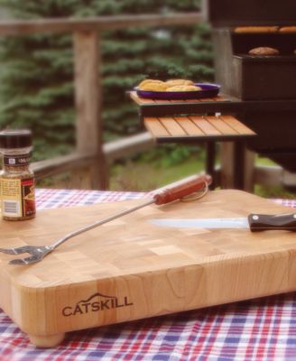 Catskill Craft End Grain Chopping Block With Feet