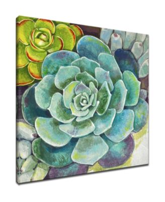 'Botanical Bliss II' Floral Canvas Wall Art, 30x30"