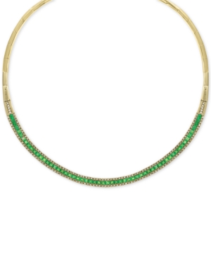 image of Effy Emerald (8-5/8 ct. t.w.) & Diamond (1-1/5 ct. t.w.) 15-3/4