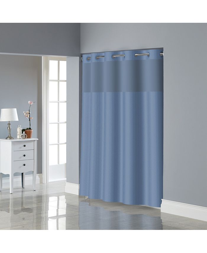 Hookless Shiny Herringbone 3in1 Shower Curtain Macy's