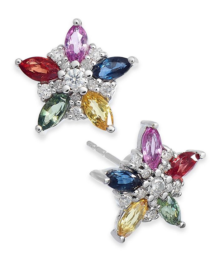 Macy s Multicolor Sapphire 1 1 3 ct. t.w. Diamond 1 5 ct