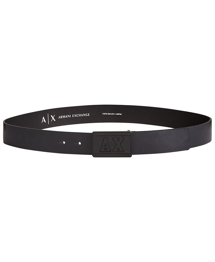 A|X Armani Exchange Men's Varsity Logo Belt - Macy's