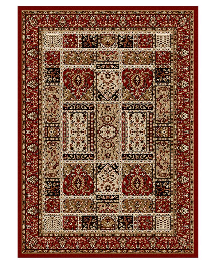 KM Home Mink Area Rug Set, Roma Collection 3 Piece Set Panel