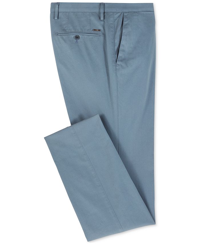 Hugo Boss BOSS Men's Slim Fit Garment-Dyed Stretch Trousers & Reviews ...