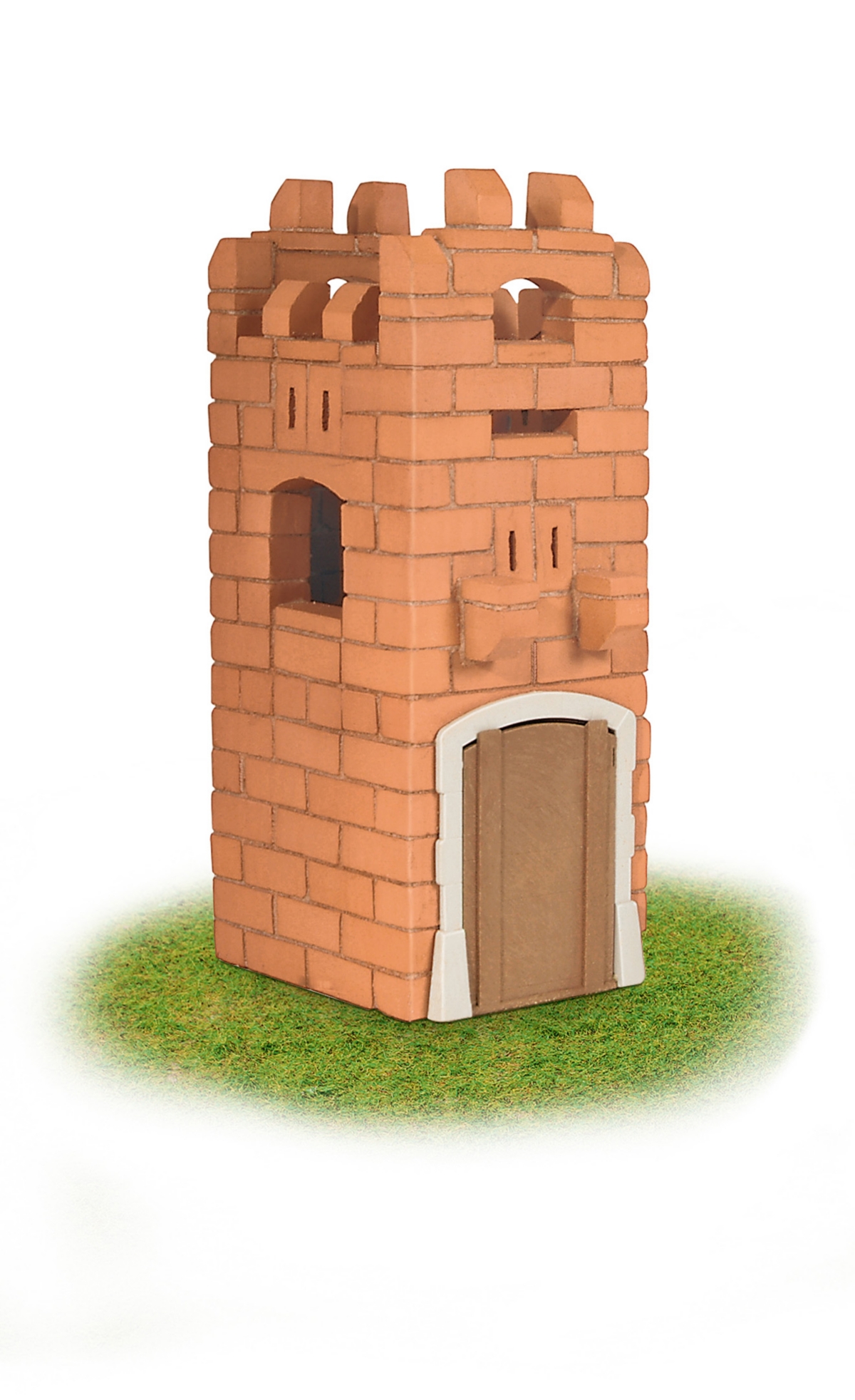 Shop Teifoc Small Castle Brick Construction Set In Burnt Oran