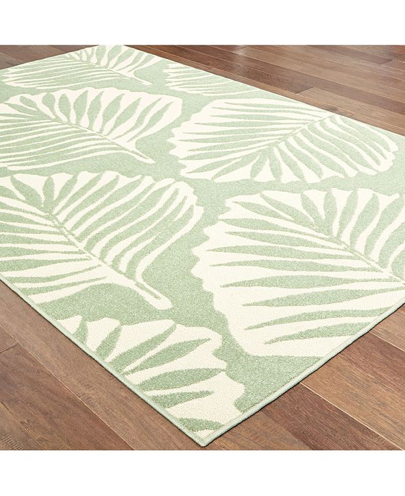 Oriental Weavers Barbados 8027Z Green/Ivory 9'10" x 12'10" Indoor
