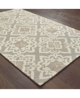 Craft 93004 Gray/Sand 3'6" x 5'6" Area Rug