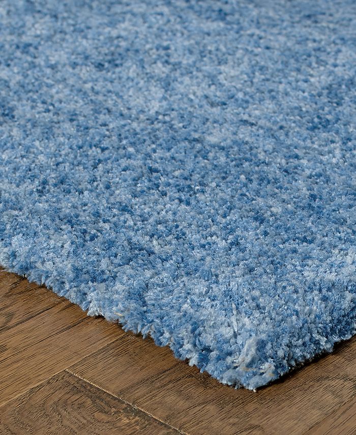 Oriental Weavers - Heavenly Shag 73408 Blue/Blue 6'6" x 9'6" Area Rug