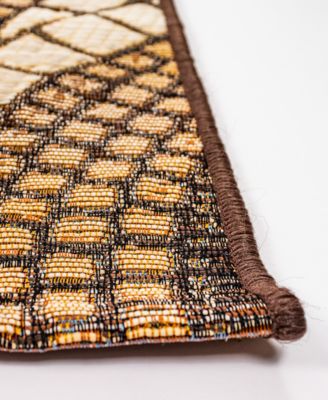 Marina 8035 Circles 3'3" x 4'11" Indoor/Outdoor Area Rug