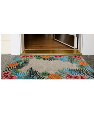 Ravella 2280 Tropical Neutral 2' x 3' Indoor/Outdoor Area Rug